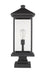 Outdoor Pier Mounted Fixture Z-Lite 531PHBXLS-SQPM-BK Black Portland 1 Light Outdoor Pier Mounted Fixture Z-Lite