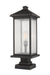 Outdoor Pier Mounted Fixture Z-Lite 531PHBXLS-SQPM-ORB Oil Rubbed Bronze Portland 1 Light Outdoor Pier Mounted Fixture Z-Lite