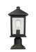Outdoor Pier Mounted Fixture Z-Lite 531PHMR-533PM-ORB Oil Rubbed Bronze Portland 1 Light Outdoor Pier Mounted Fixture Z-Lite