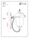 Outdoor Wall Light Z-Lite 533B-BK Black Armstrong 3 Light Outdoor Wall Light Z-Lite