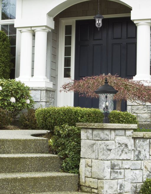 Outdoor Post Mount Fixture Z-Lite 533PHB-BK Black Armstrong 3 Light Outdoor Post Mount Fixture Z-Lite