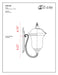 Outdoor Wall Light Z-Lite 533S-BK Black Armstrong 1 Light Outdoor Wall Light Z-Lite