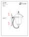 Outdoor Wall Light Z-Lite 533S-RBRZ Bronze Armstrong 1 Light Outdoor Wall Light Z-Lite