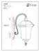 Outdoor Wall Light Z-Lite 534B-BK Black Armstrong 3 Light Outdoor Wall Light Z-Lite