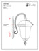 Outdoor Wall Light Z-Lite 534B-RBRZ Bronze Armstrong 3 Light Outdoor Wall Light Z-Lite