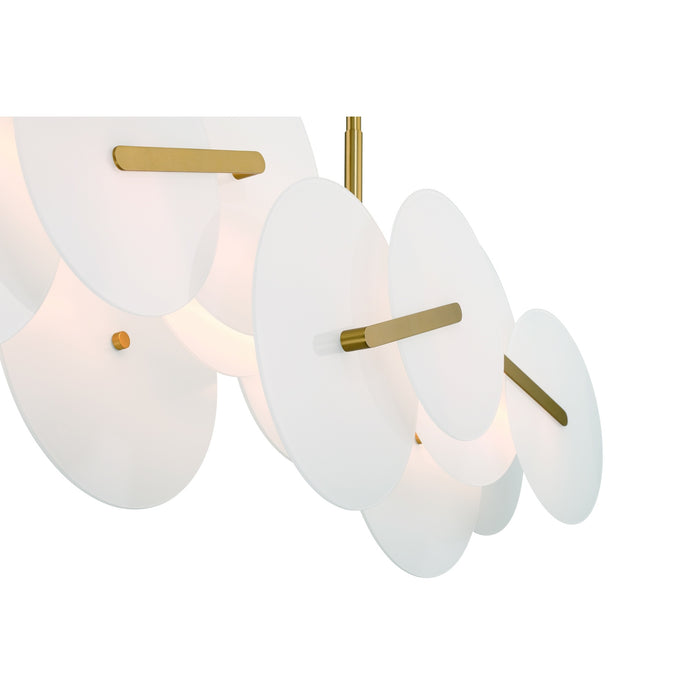 Eurofase 47210-011 Nuvola 56" Gold LED Chandelier