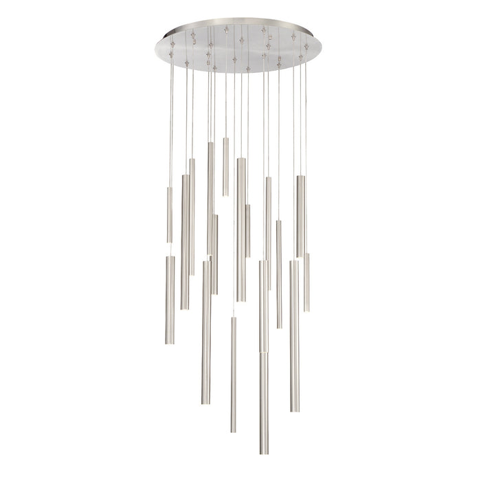 Eurofase 31445-025 Santana 24" Satin Nickel LED Chandelier