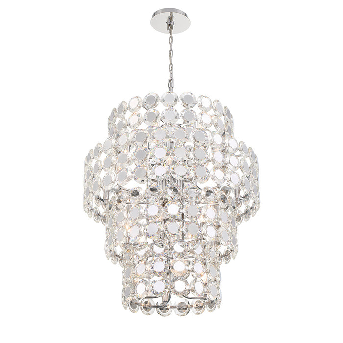 Eurofase 44289-010 Perrene 45" Chrome Chandelier