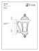 Outdoor Wall Light Z-Lite 543S-BK Black Doma 1 Light Outdoor Wall Light Z-Lite