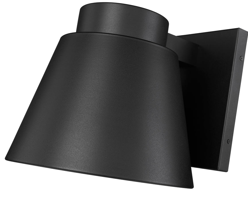 Outdoor Wall Light Z-Lite 544B-BK-LED Black Asher 1 Light Outdoor Wall Light Z-Lite