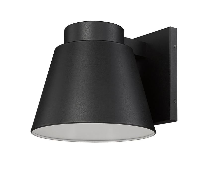 Outdoor Wall Light Z-Lite 544B-BK-LED Black Asher 1 Light Outdoor Wall Light Z-Lite