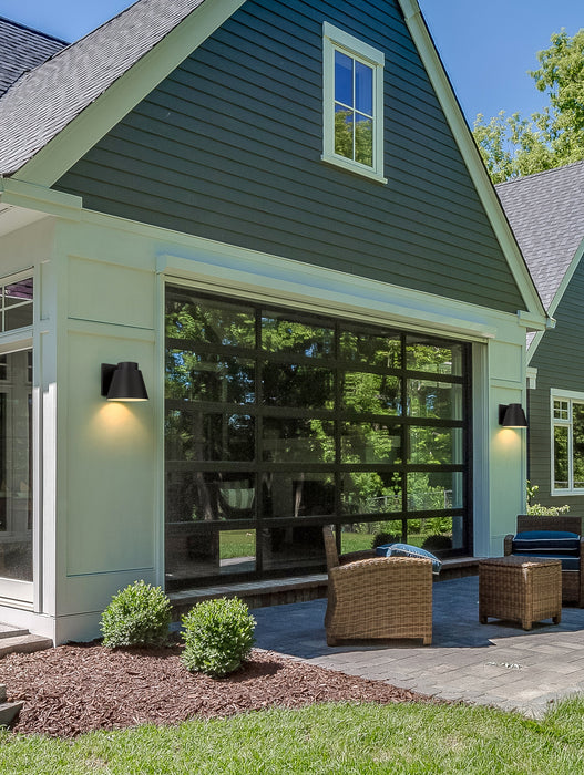 Outdoor Wall Light Z-Lite 544B-BK-LED Black Asher 1 Light Outdoor Wall Light Z-Lite