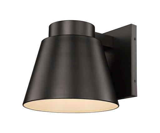 Outdoor Wall Light Z-Lite 544B-ORBZ-LED Outdoor Rubbed Bronze Asher 1 Light Outdoor Wall Light Z-Lite