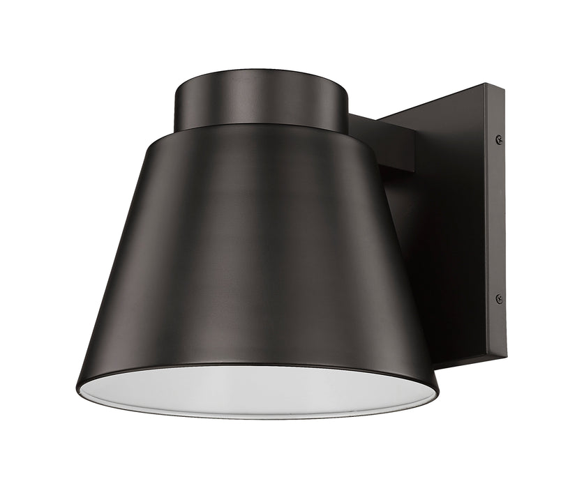 Outdoor Wall Light Z-Lite 544B-ORBZ-LED Outdoor Rubbed Bronze Asher 1 Light Outdoor Wall Light Z-Lite