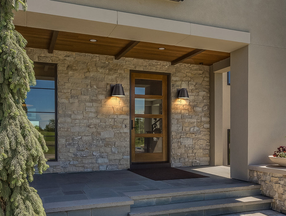 Outdoor Wall Light Z-Lite 544B-ORBZ-LED Outdoor Rubbed Bronze Asher 1 Light Outdoor Wall Light Z-Lite