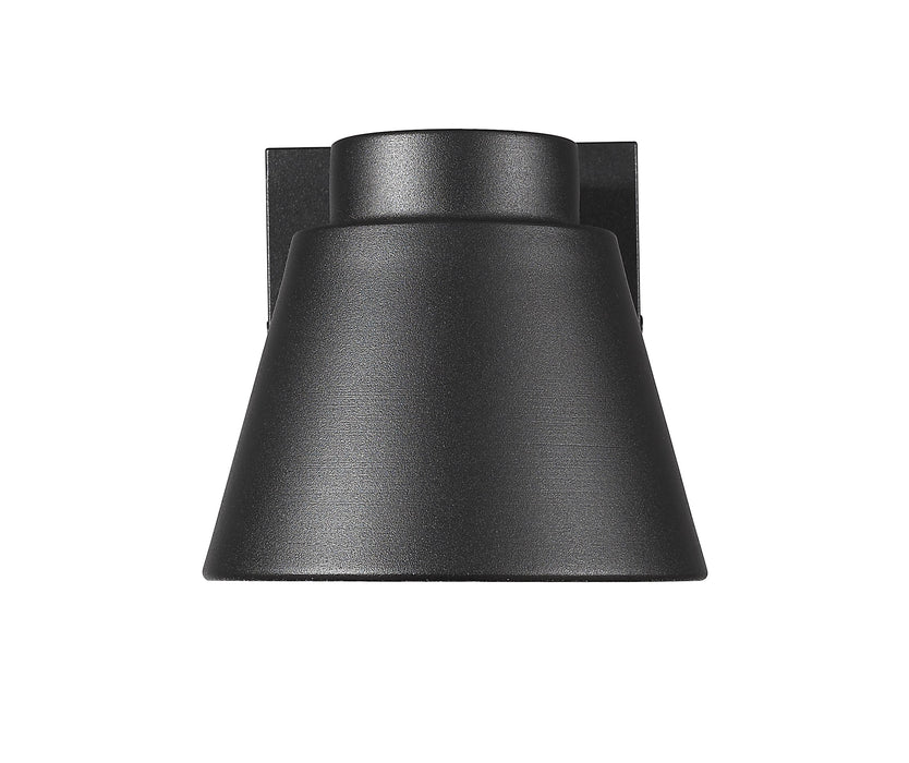 Outdoor Wall Light Z-Lite 544S-BK-LED Black Asher 1 Light Outdoor Wall Light Z-Lite