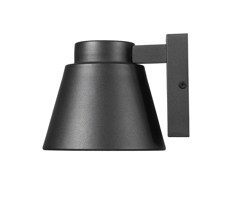Outdoor Wall Light Z-Lite 544S-BK-LED Black Asher 1 Light Outdoor Wall Light Z-Lite