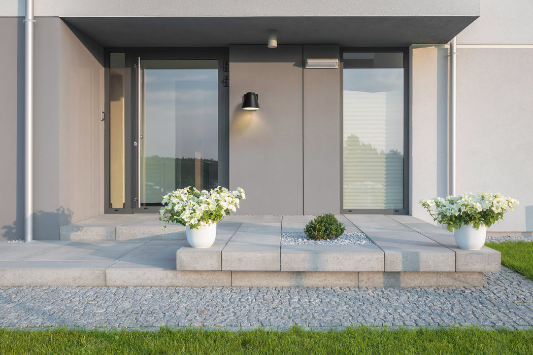 Outdoor Wall Light Z-Lite 544S-BK-LED Black Asher 1 Light Outdoor Wall Light Z-Lite