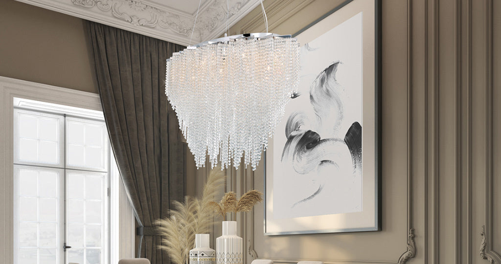 Eurofase 43884-018 Cohen 48" Chrome Chandelier