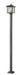 Outdoor Post Mounted Fixture Z-Lite 554PHBS-536P-BK Black Aspen 1 Light Outdoor Post Mounted Fixture Z-Lite