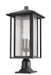 Outdoor Pier Mounted Fixture Z-Lite 554PHXLR-533PM-BK Black Aspen 3 Light Outdoor Pier Mounted Fixture Z-Lite