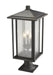 Outdoor Pier Mounted Fixture Z-Lite 554PHXLR-533PM-ORB Oil Rubbed Bronze Aspen 3 Light Outdoor Pier Mounted Fixture Z-Lite
