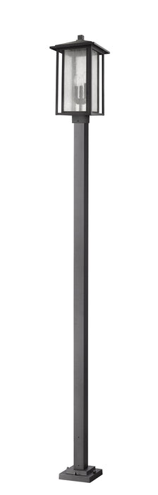 Outdoor Post Mounted Fixture Z-Lite 554PHXLS-536P-BK Black Aspen 3 Light Outdoor Post Mounted Fixture Z-Lite