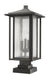 Outdoor Pier Mounted Fixture Z-Lite 554PHXLS-SQPM-ORB Oil Rubbed Bronze Aspen 3 Light Outdoor Pier Mounted Fixture Z-Lite