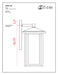 Outdoor Wall Light Z-Lite 554XL-BK Black Aspen 3 Light Outdoor Wall Light Z-Lite