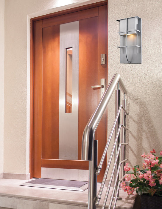 Outdoor Wall Light Z-Lite 558M-SL-LED Silver Stillwater 1 Light Outdoor Wall Light Z-Lite