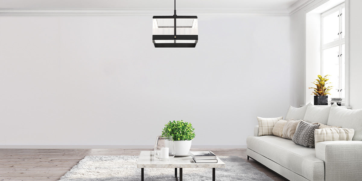 Eurofase 44256-012 Tye 20" Matte Black LED Chandelier