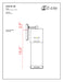 Outdoor Wall Light Z-Lite 562B-BK-LED Black Lestat 1 Light Outdoor Wall Light Z-Lite