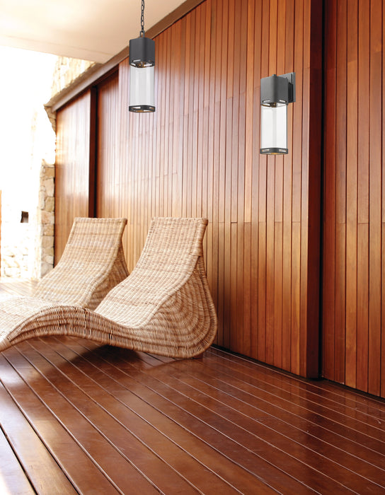 Outdoor Chain Mount Ceiling Fixture Z-Lite 562CHB-DBZ-LED Deep Bronze Lestat 1 Light Outdoor Chain Mount Ceiling Fixture Z-Lite