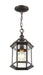 Outdoor Chain Mount Ceiling Fixture Z-Lite 563CHM-RT Rust Annex 1 Light Outdoor Chain Mount Ceiling Fixture Z-Lite