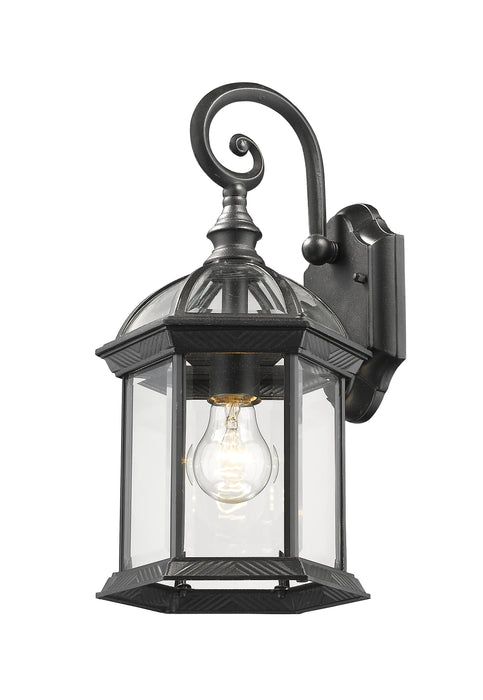Outdoor Wall Light Z-Lite 563M-BK Black Annex 1 Light Outdoor Wall Light Z-Lite