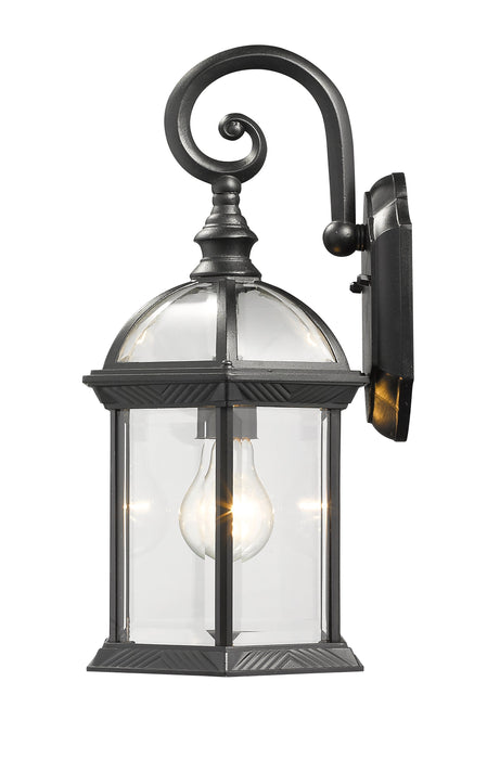 Outdoor Wall Light Z-Lite 563M-BK Black Annex 1 Light Outdoor Wall Light Z-Lite