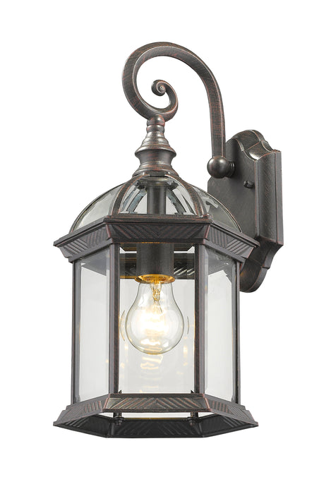 Outdoor Wall Light Z-Lite 563M-RT Rust Annex 1 Light Outdoor Wall Light Z-Lite