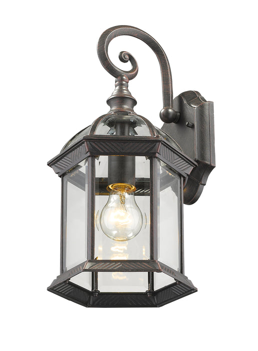 Outdoor Wall Light Z-Lite 563M-RT Rust Annex 1 Light Outdoor Wall Light Z-Lite