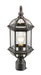 Outdoor Post Mount Fixture Z-Lite 563PHM-RT Rust Annex 1 Light Outdoor Post Mount Fixture Z-Lite