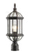 Outdoor Post Mount Fixture Z-Lite 563PHM-RT Rust Annex 1 Light Outdoor Post Mount Fixture Z-Lite