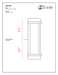 Outdoor Wall Light Z-Lite 565B-BK Black Fallow 2 Light Outdoor Wall Light Z-Lite