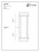 Outdoor Wall Light Z-Lite 565B-DBZ Deep Bronze Fallow 2 Light Outdoor Wall Sconce Z-Lite