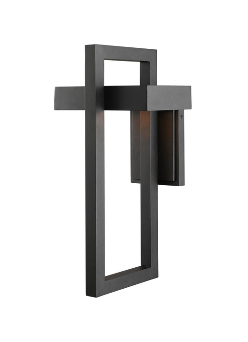 Outdoor Wall Light Z-Lite 566B-BK-LED Black Luttrel 1 Light Outdoor Wall Light Z-Lite