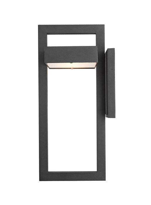 Outdoor Wall Light Z-Lite 566B-BK-LED Black Luttrel 1 Light Outdoor Wall Light Z-Lite