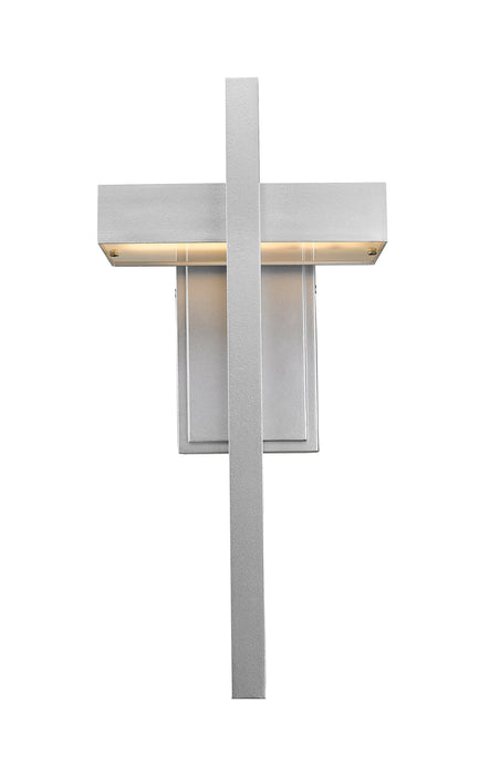 Outdoor Wall Light Z-Lite 566B-SL-LED Silver Luttrel 1 Light Outdoor Wall Light Z-Lite