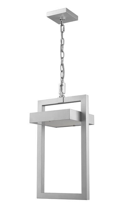 Outdoor Chain Mount Ceiling Fixture Z-Lite 566CHB-SL-LED Silver Luttrel 1 Light Outdoor Chain Mount Ceiling Fixture Z-Lite