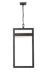 Outdoor Chain Mount Ceiling Fixture Z-Lite 566CHXL-BK-LED Black Luttrel 1 Light Outdoor Chain Mount Ceiling Fixture Z-Lite