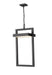 Outdoor Chain Mount Ceiling Fixture Z-Lite 566CHXL-BK-LED Black Luttrel 1 Light Outdoor Chain Mount Ceiling Fixture Z-Lite