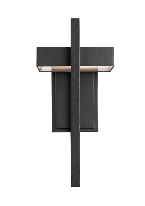 Outdoor Wall Light Z-Lite 566M-BK-LED Black Luttrel 1 Light Outdoor Wall Light Z-Lite