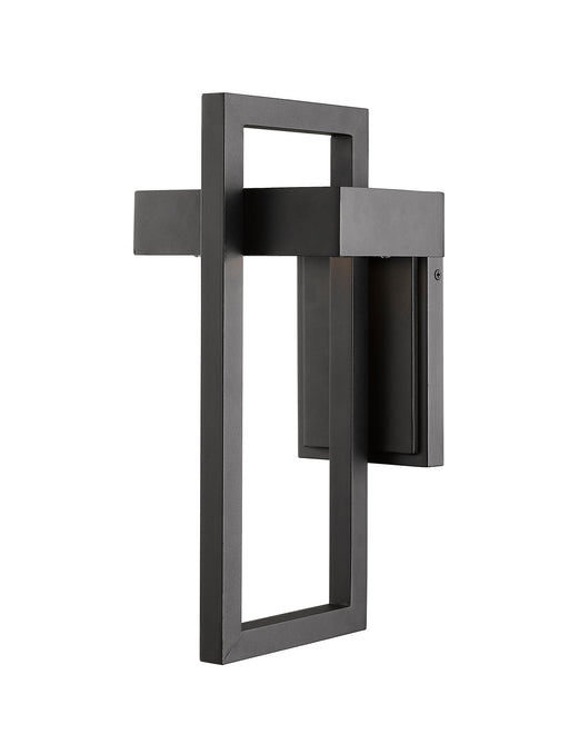 Outdoor Wall Light Z-Lite 566M-BK-LED Black Luttrel 1 Light Outdoor Wall Light Z-Lite
